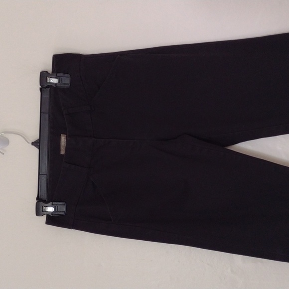 J Crew Vintage Black Straight Leg Pants w Ankle Zippers Size 2 - Picture 2 of 14